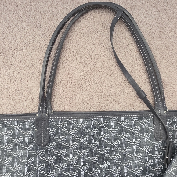 Goyard Black & Gray Goyardine Patterned Tote GM St. Louis - Picture 12 of 13